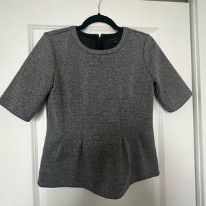 Ann Taylor short sleeved peplum top